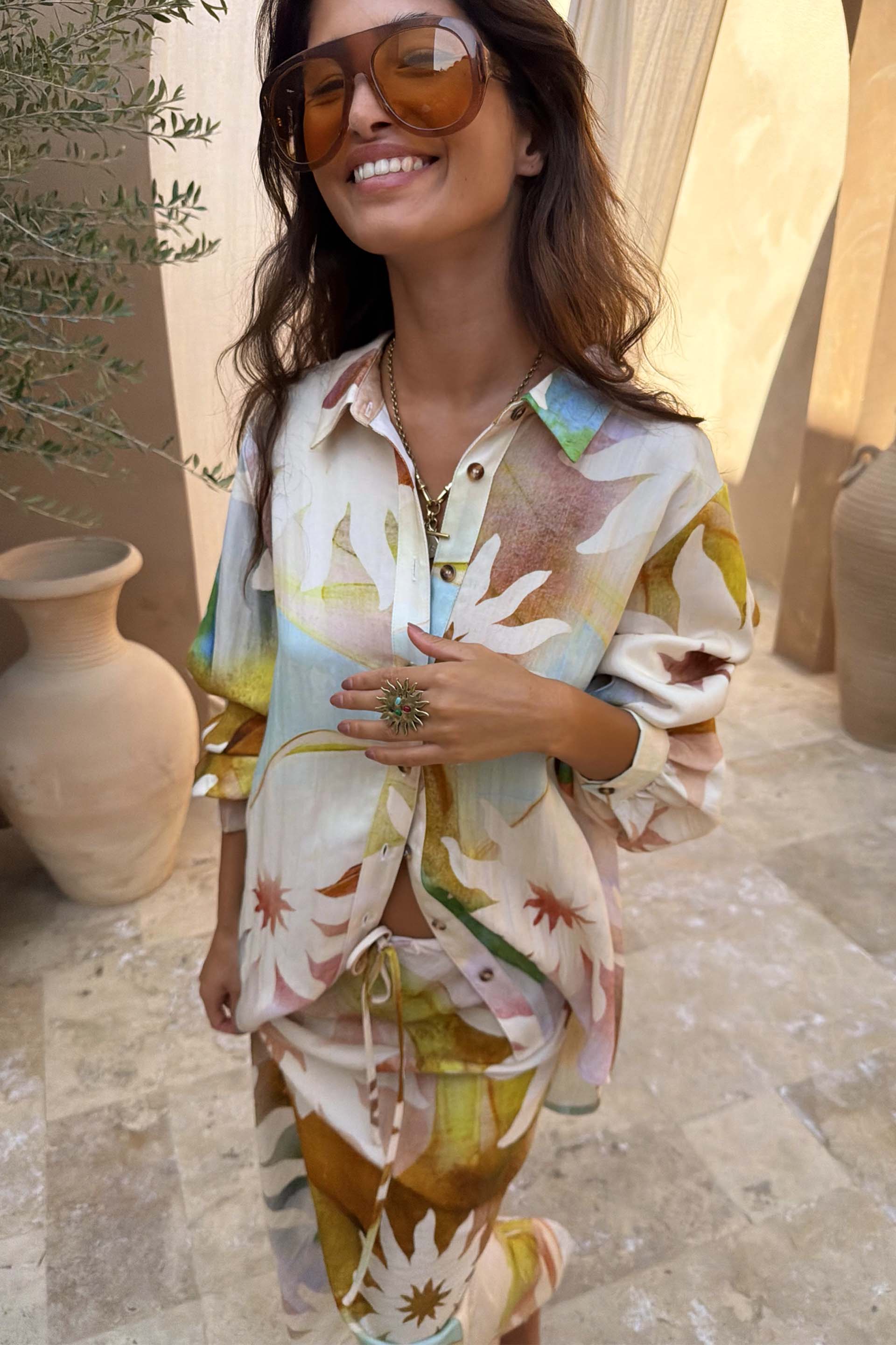 Abstract Soleil Marley Shirt - Image 5