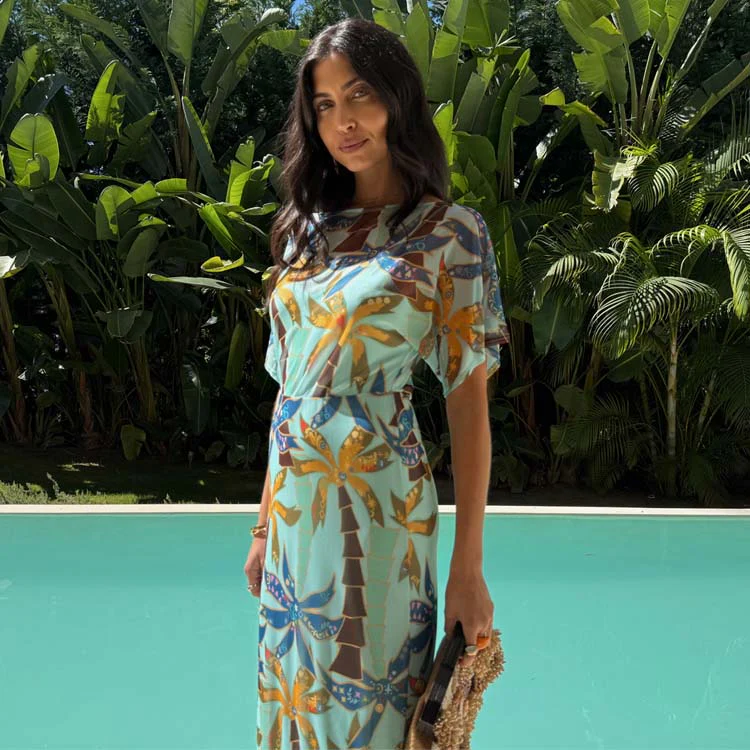 Azura Palms Mesh Tilly Dress