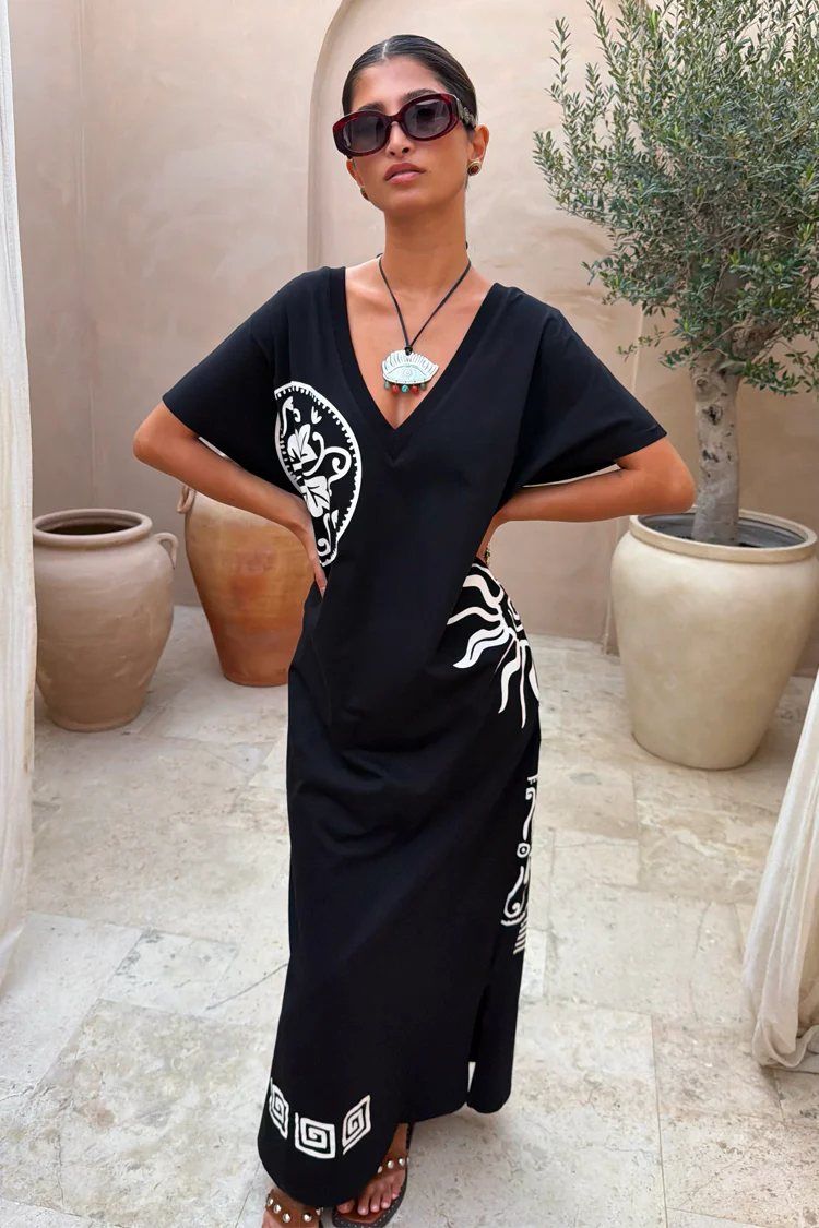 Black Dolce Vita T-Shirt Dress - Image 8