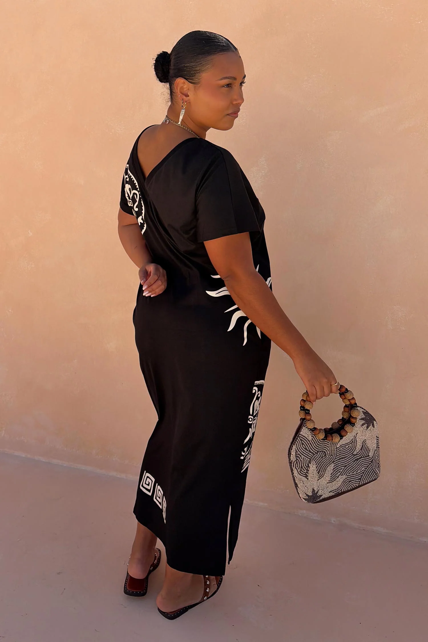 Black Dolce Vita T-Shirt Dress - Image 9