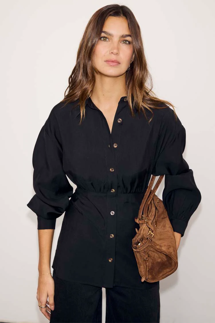 Black Zoe Shirt - Image 2