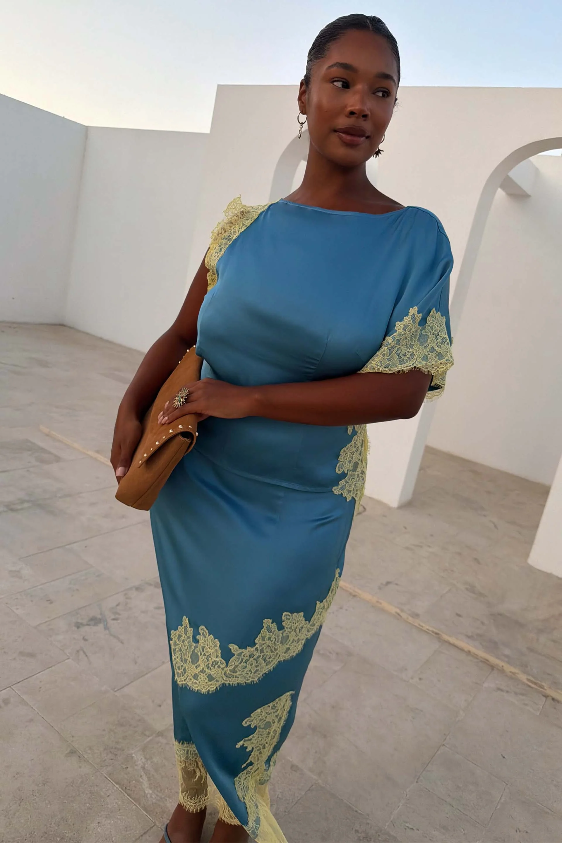 Blue and Lemon Kira Top - Image 6