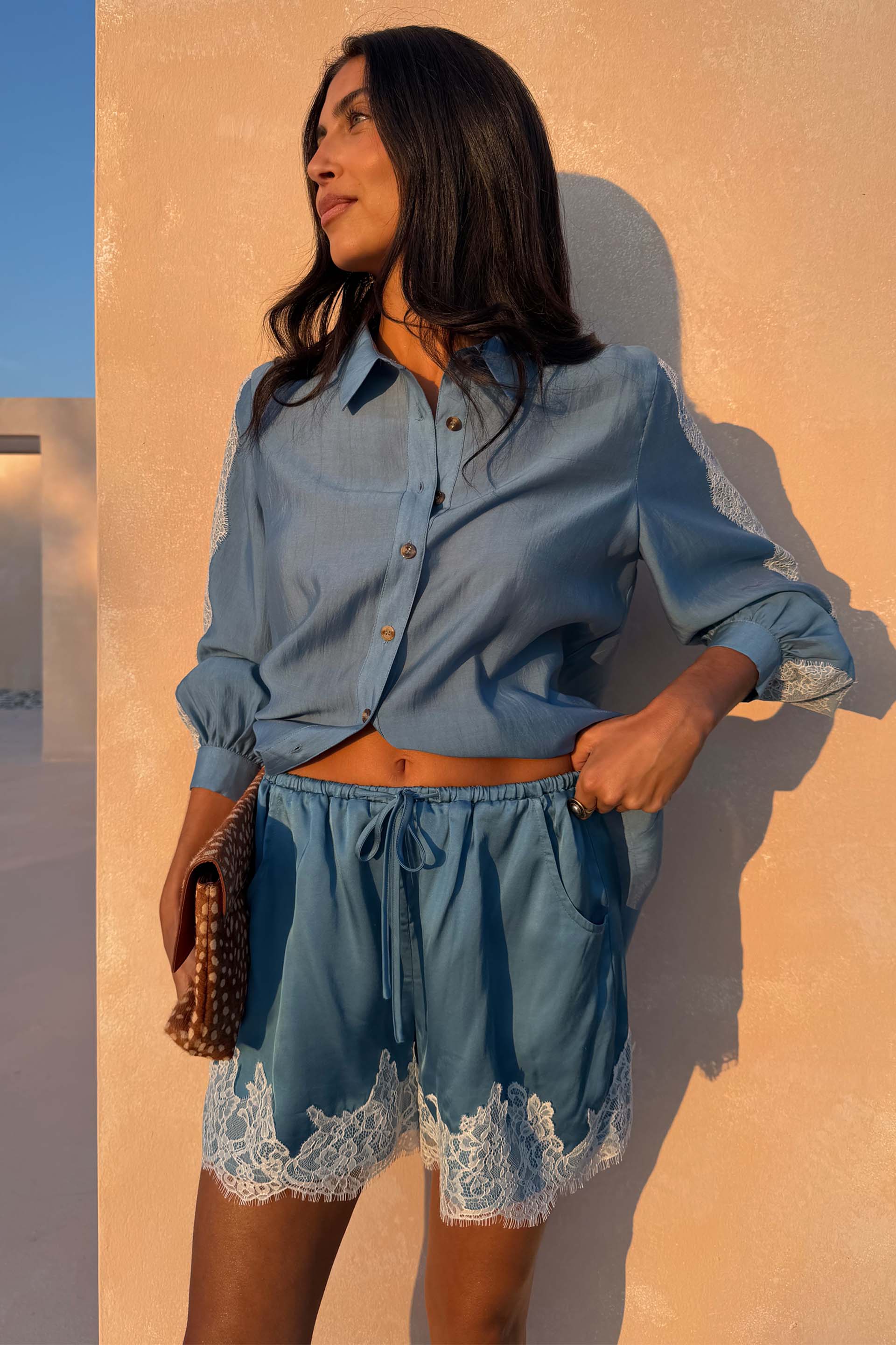 Blue Lace Maeva Shorts - Image 5
