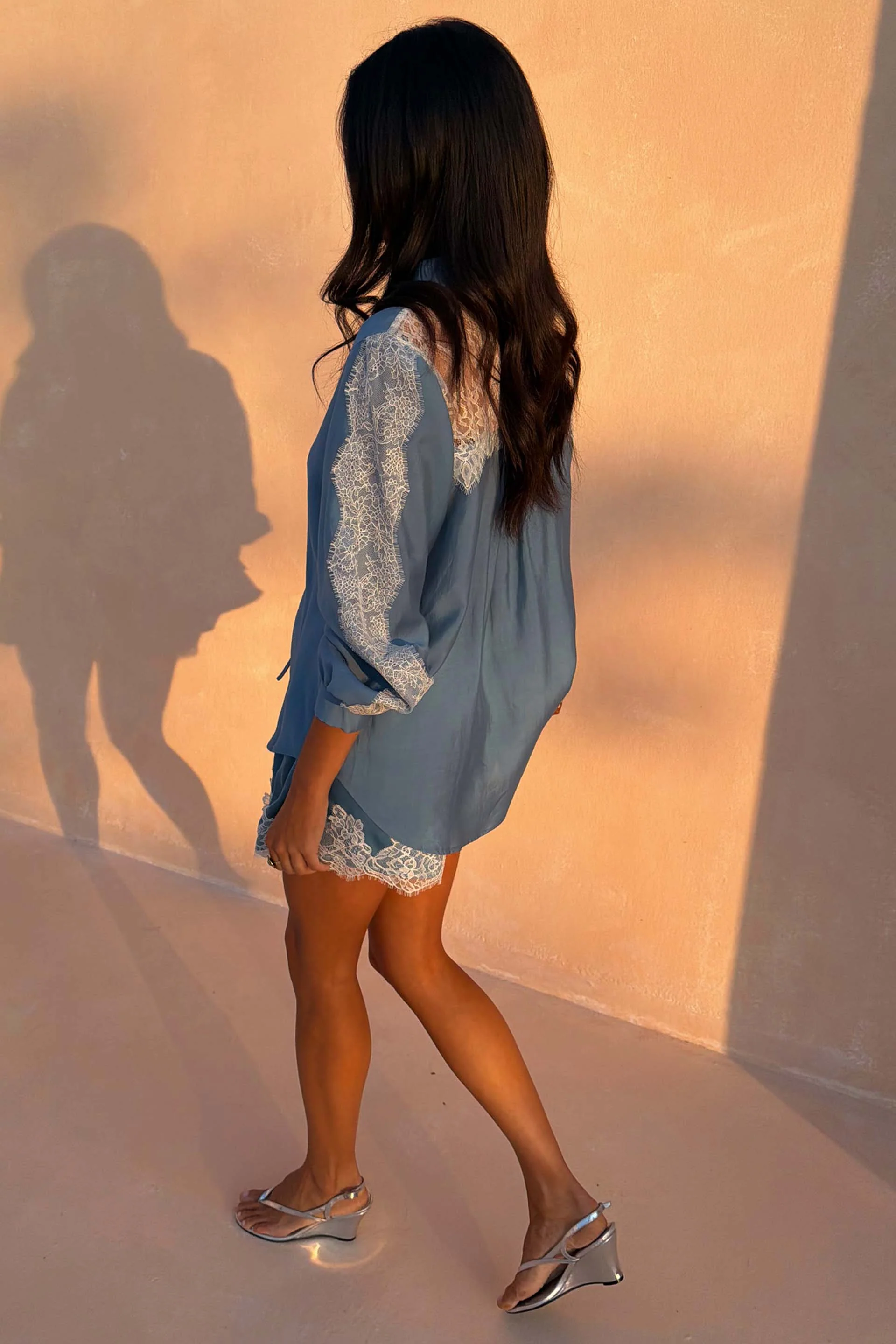 Blue Lace Marley Shirt - Image 3