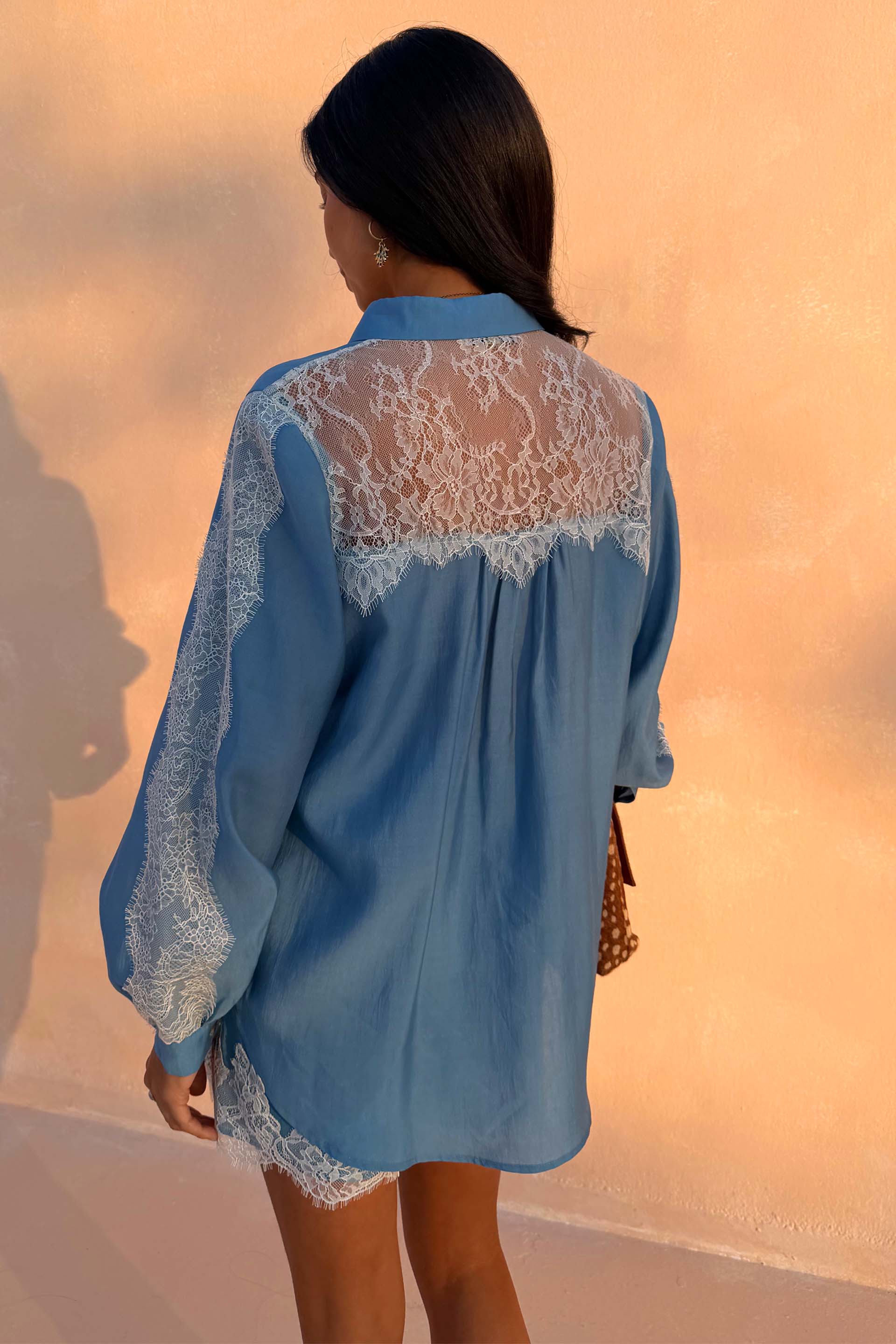 Blue Lace Marley Shirt - Image 4