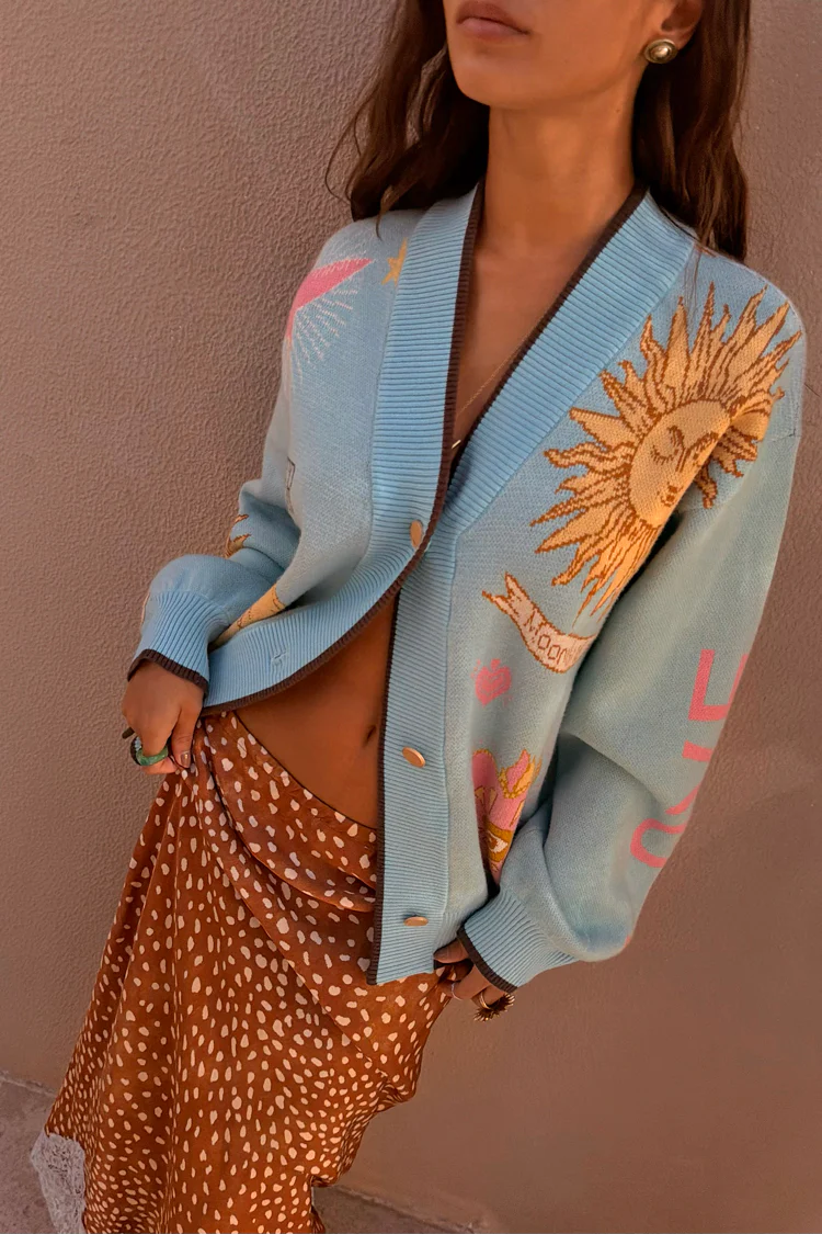 Blue Mystical Cardigan - Image 4