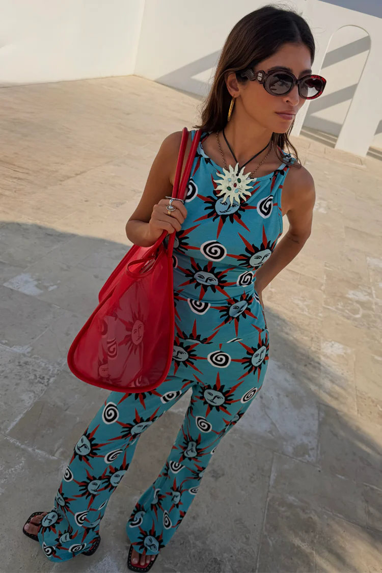 Blue Sun Tank Top - Image 3