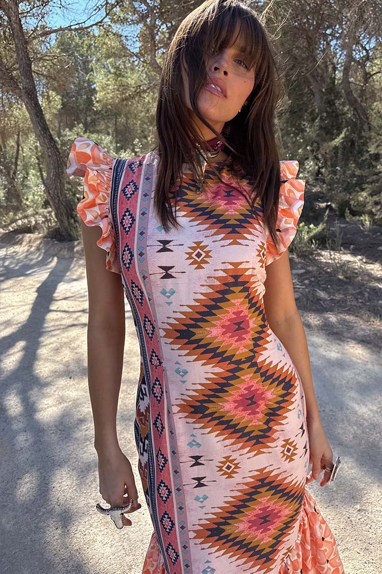 Bridget Print Frida Dress - Image 7