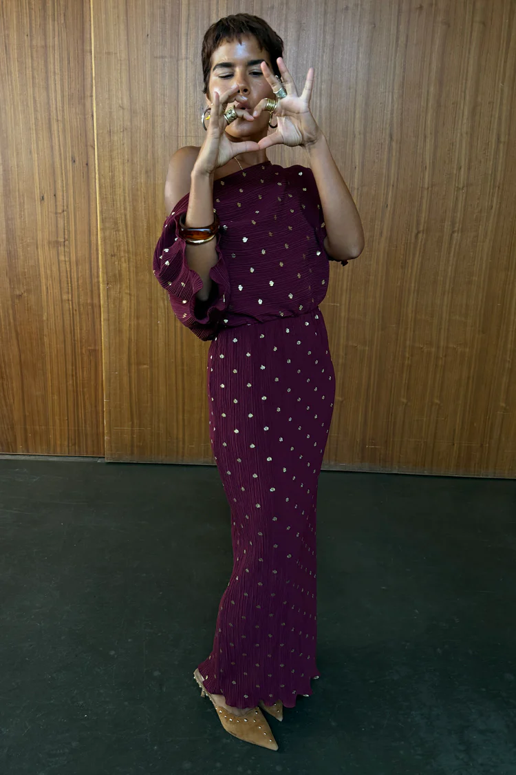 Burgundy Tilly Dress - Image 7
