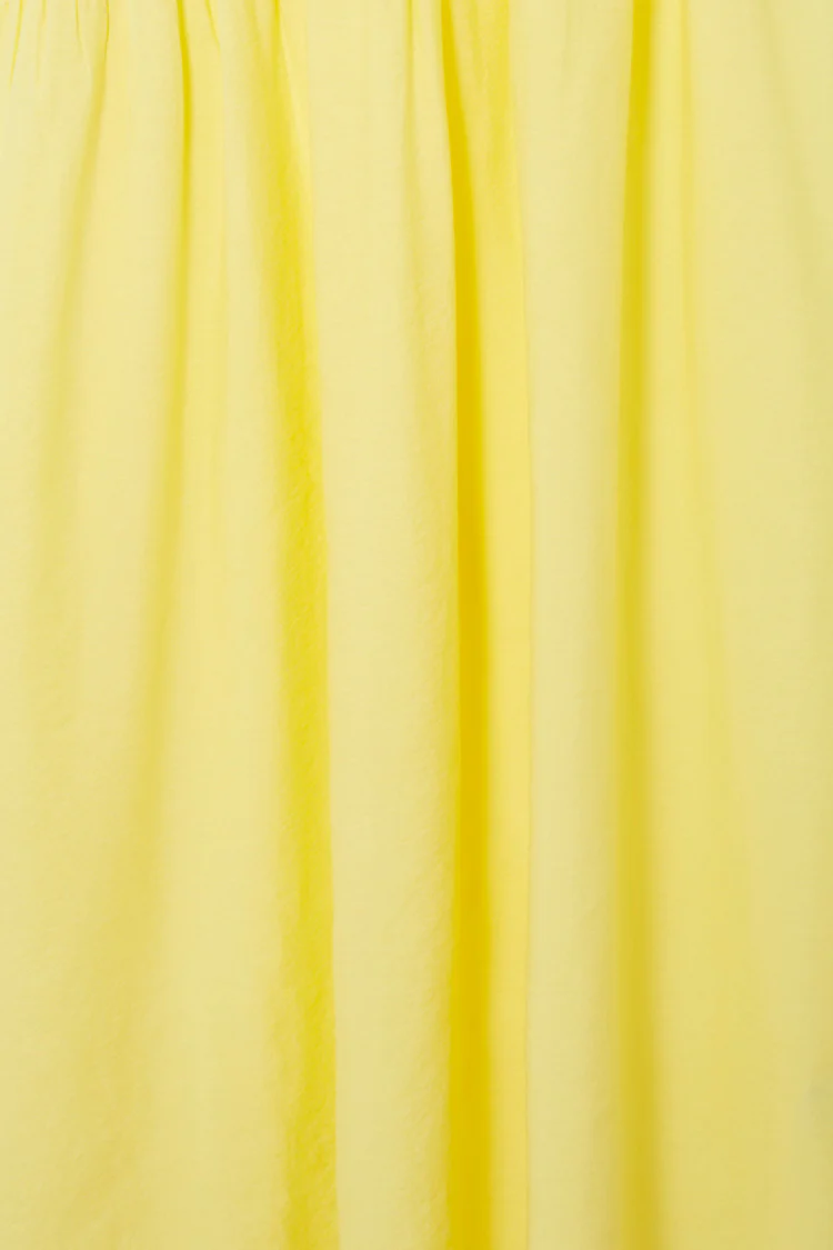 Butter Yellow Shirred Nara Dress - Image 13