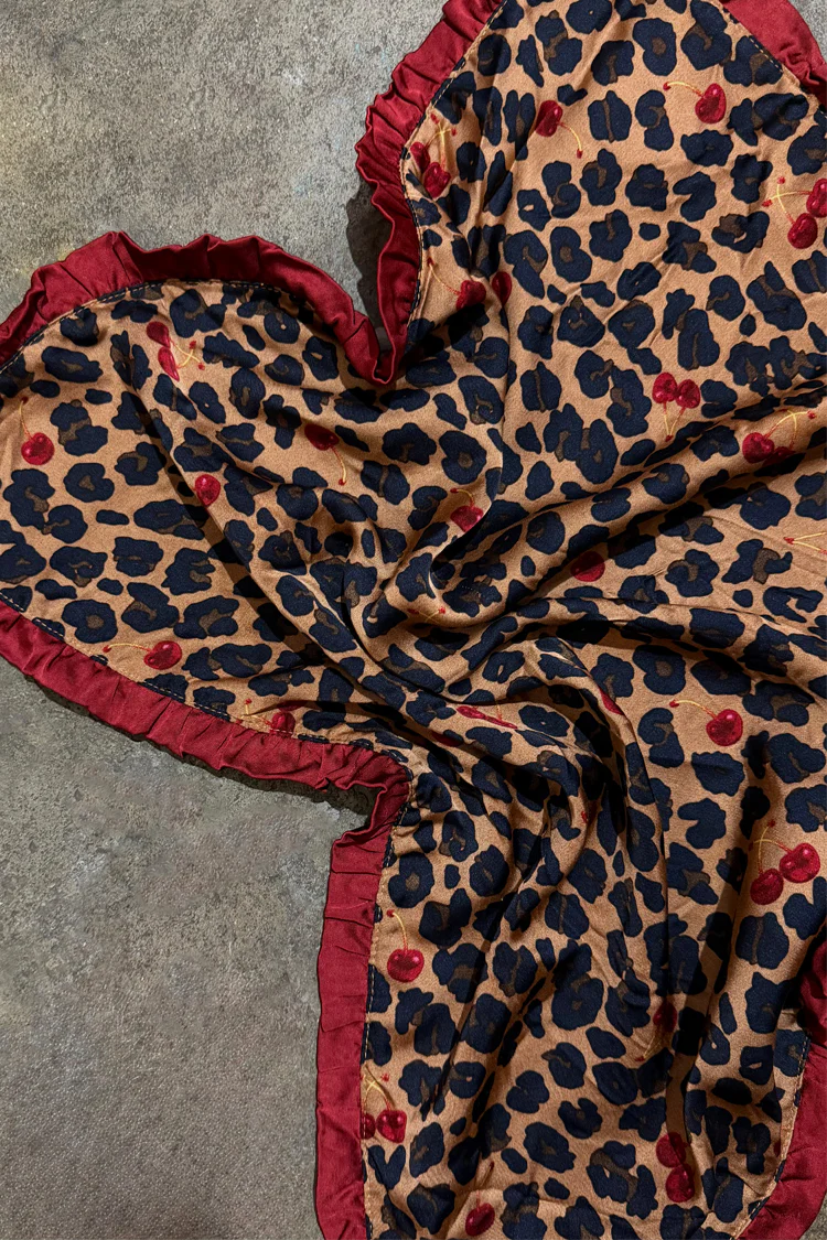 Cherry Leopard Bandana - Image 3
