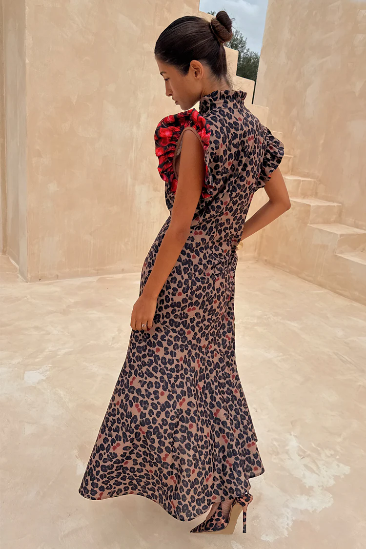 Cherry Leopard Remi Dress - Image 4