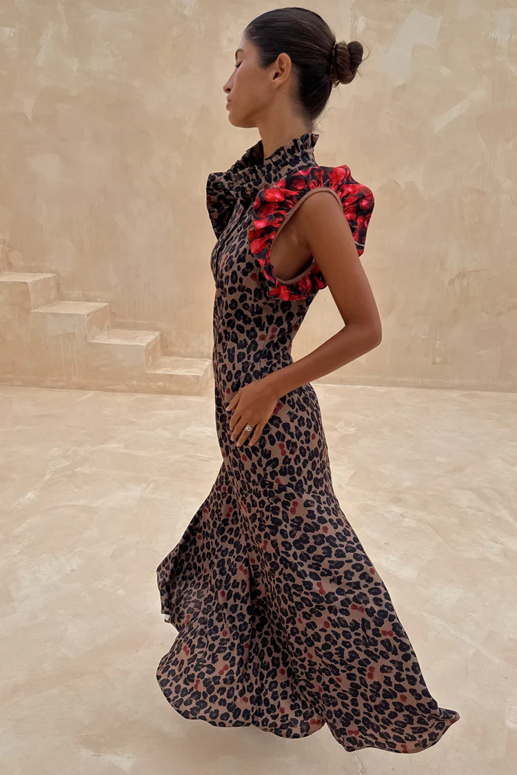 Cherry Leopard Remi Dress - Image 8