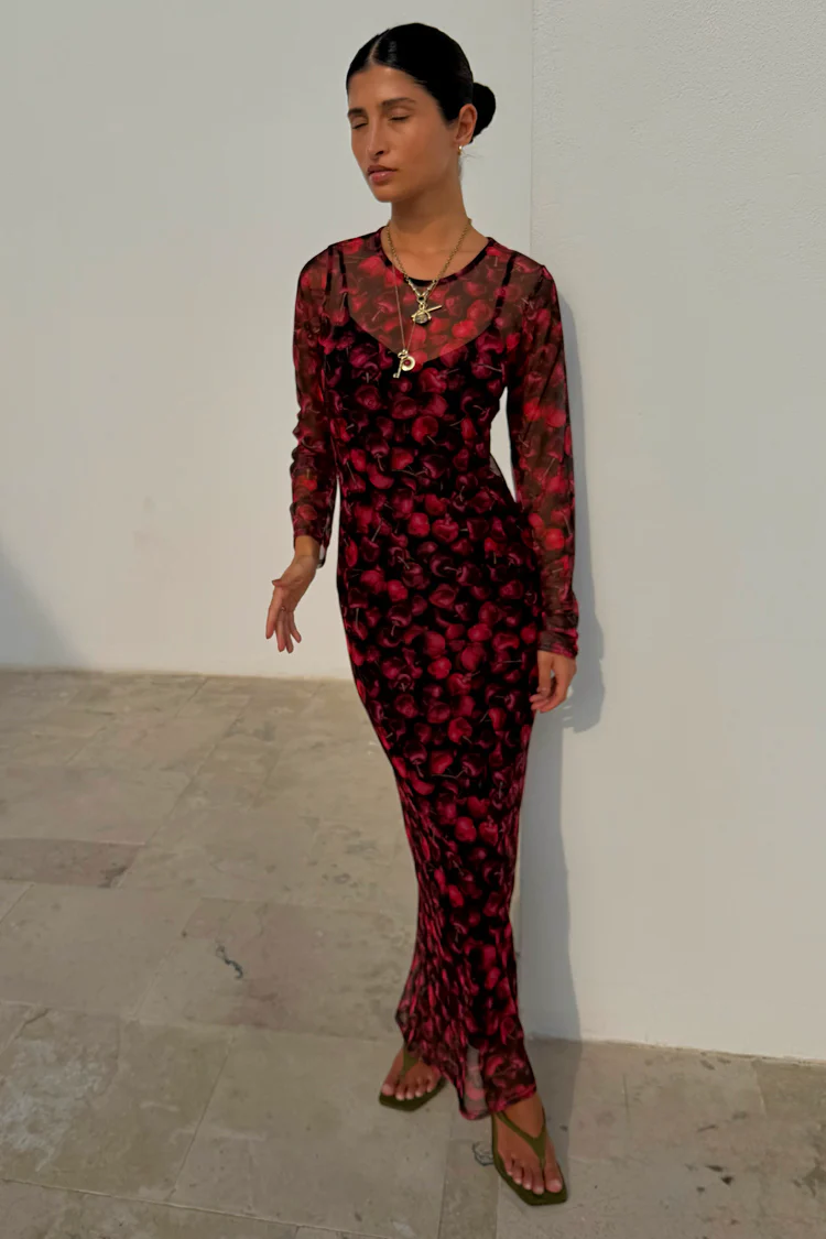 Cherry Mesh Soho Dress - Image 3