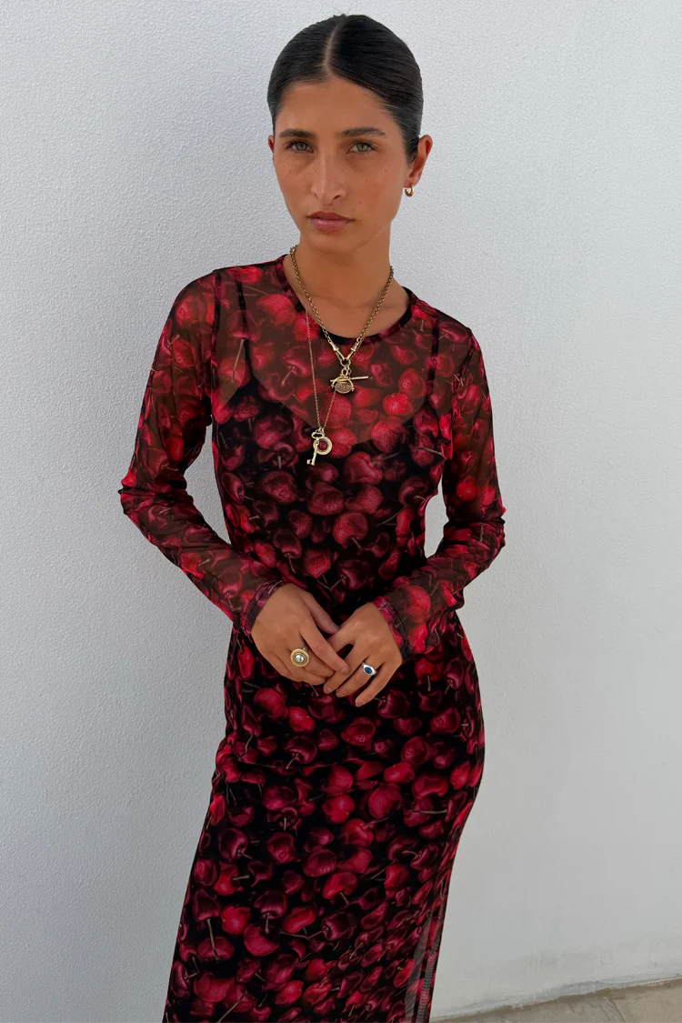 Cherry Mesh Soho Dress - Image 6