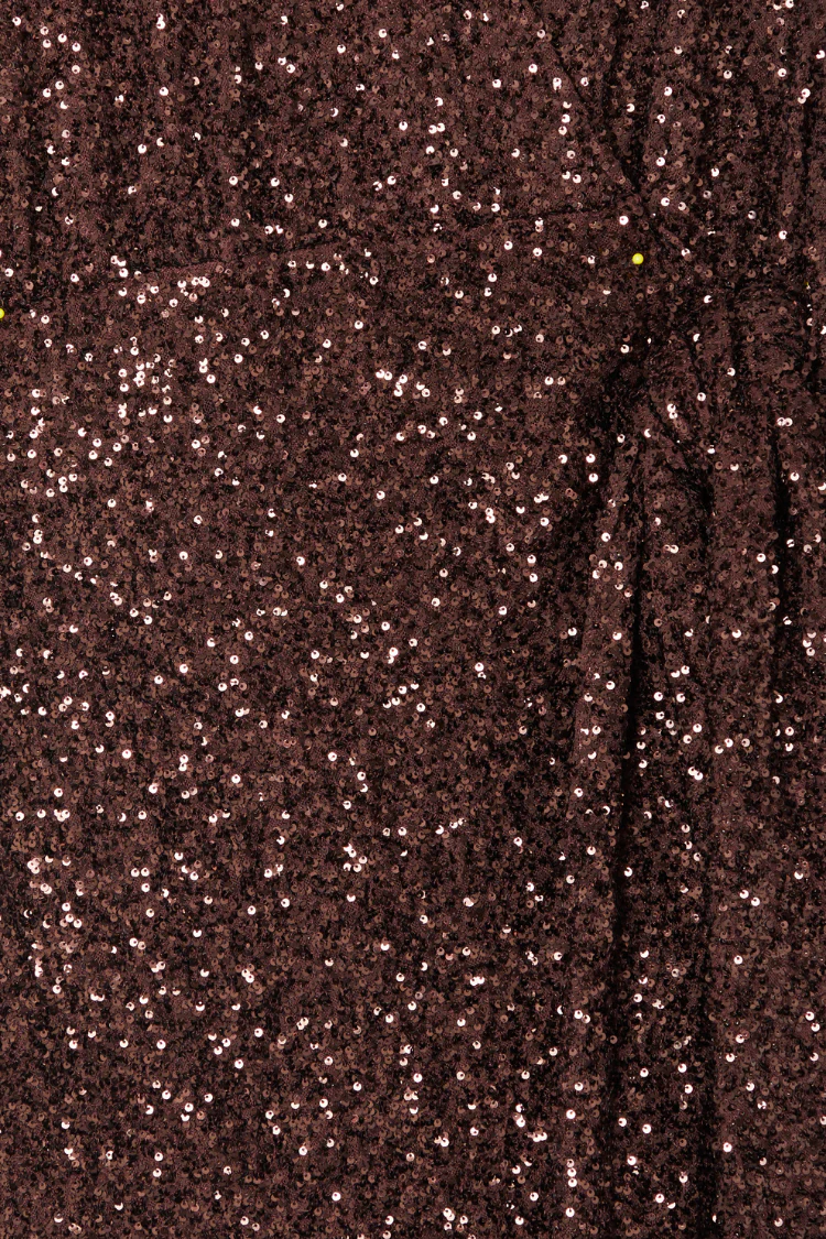 Chocolate Sequin Vienna Dress - Image 12