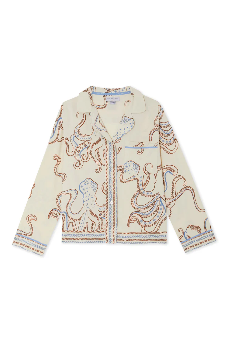 Cream Octopus Button Through Pyjamas - Image 14