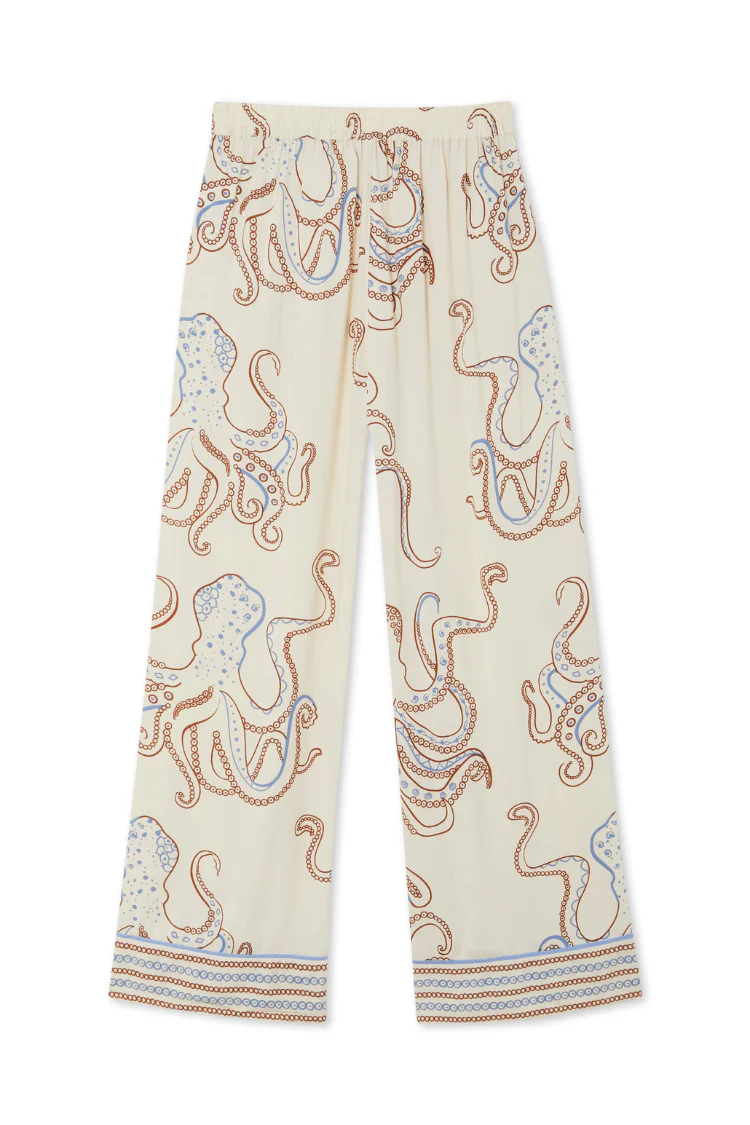 Cream Octopus Button Through Pyjamas - Image 16