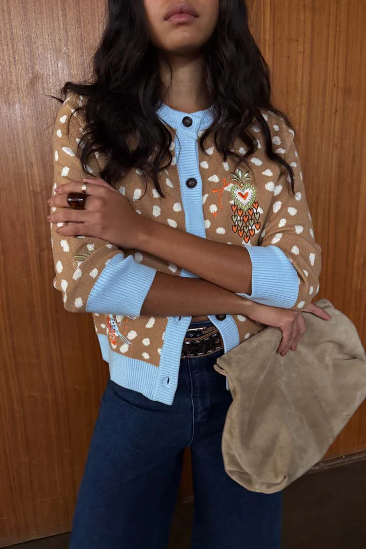 Deer Print Hollie Cardigan - Image 2