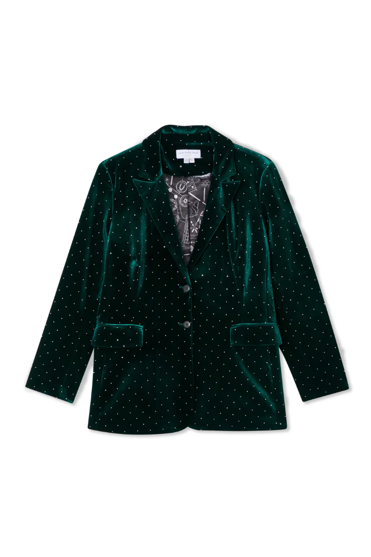 Emerald Velvet Blazer - Image 9
