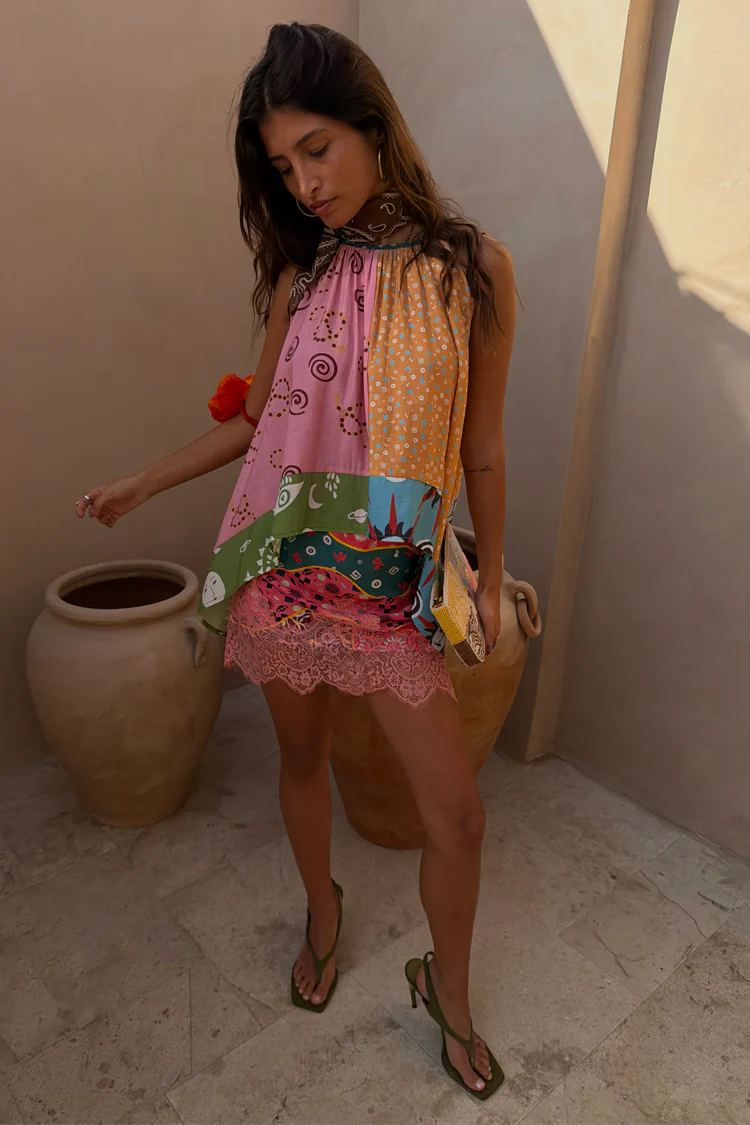 Etta Hankerchief Hem Top - Image 5