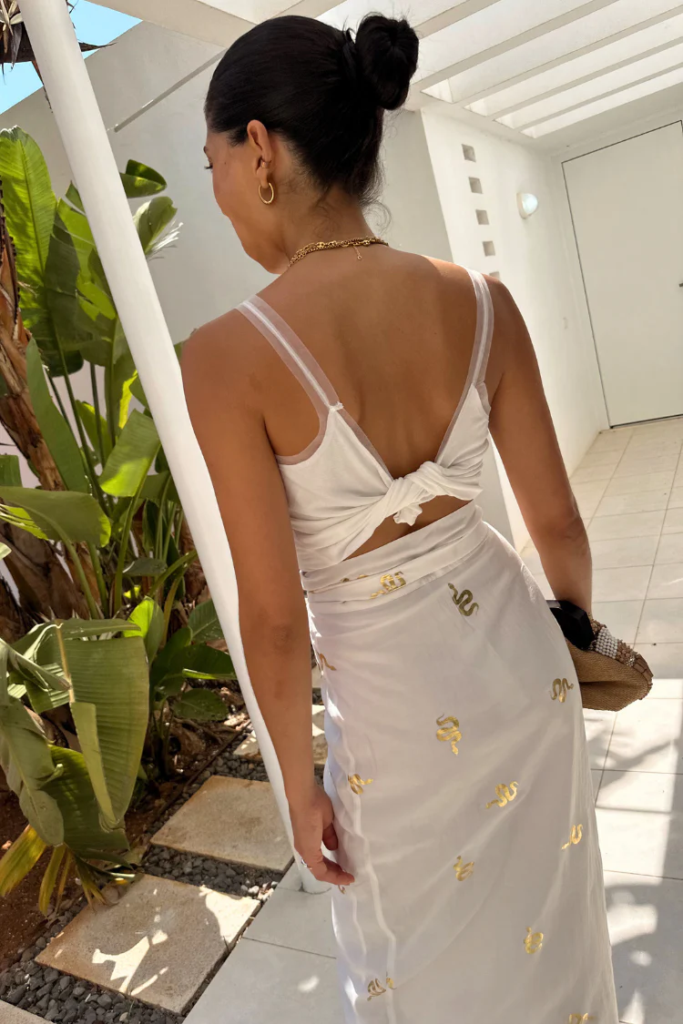 Gold Snake Jaspre Wrap Skirt - Image 7