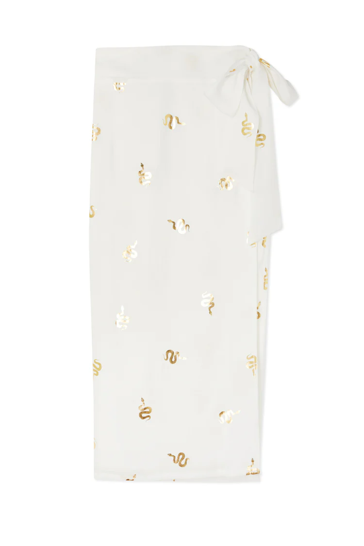 Gold Snake Jaspre Wrap Skirt - Image 9