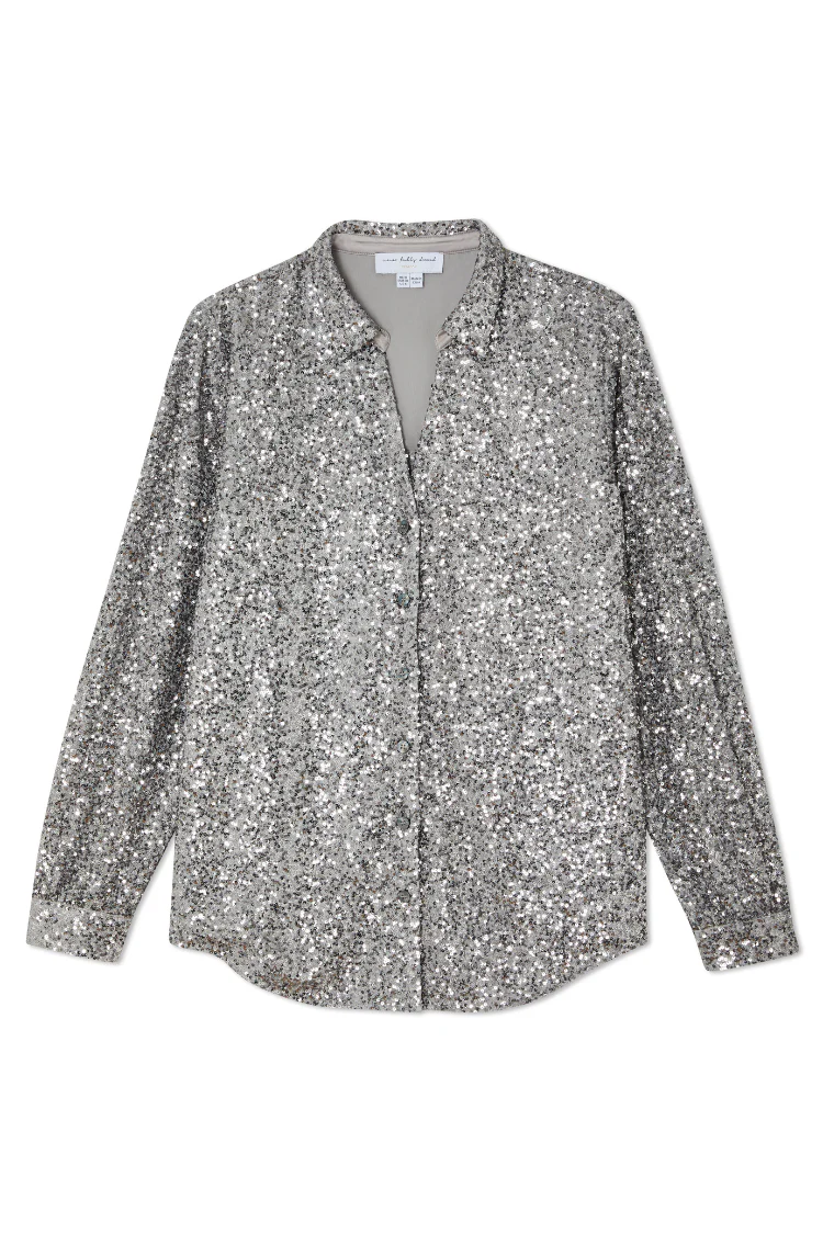 Gunmetal Sequin Miley Shirt - Image 7