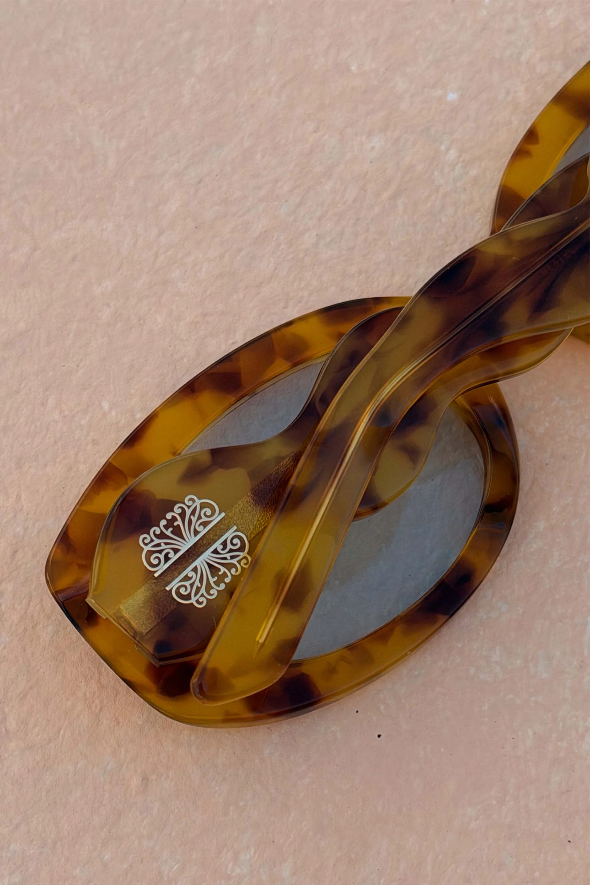 Hexagon Orange Sunglasses - Image 9