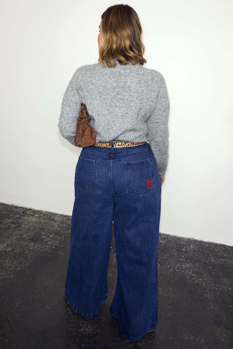 Blue Denim Pallazzo Jan Jean - Image 11