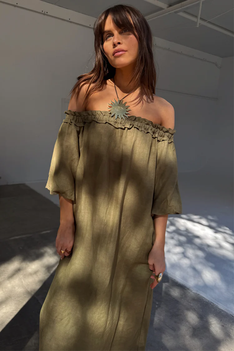 Khaki Ella Dress - Image 8
