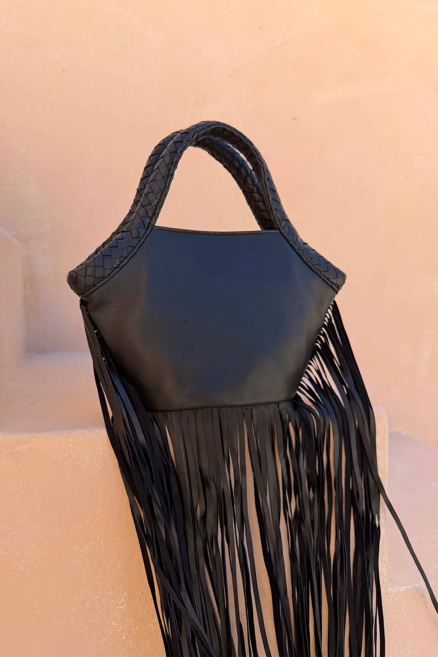 Leather Fringe Bag - Image 5
