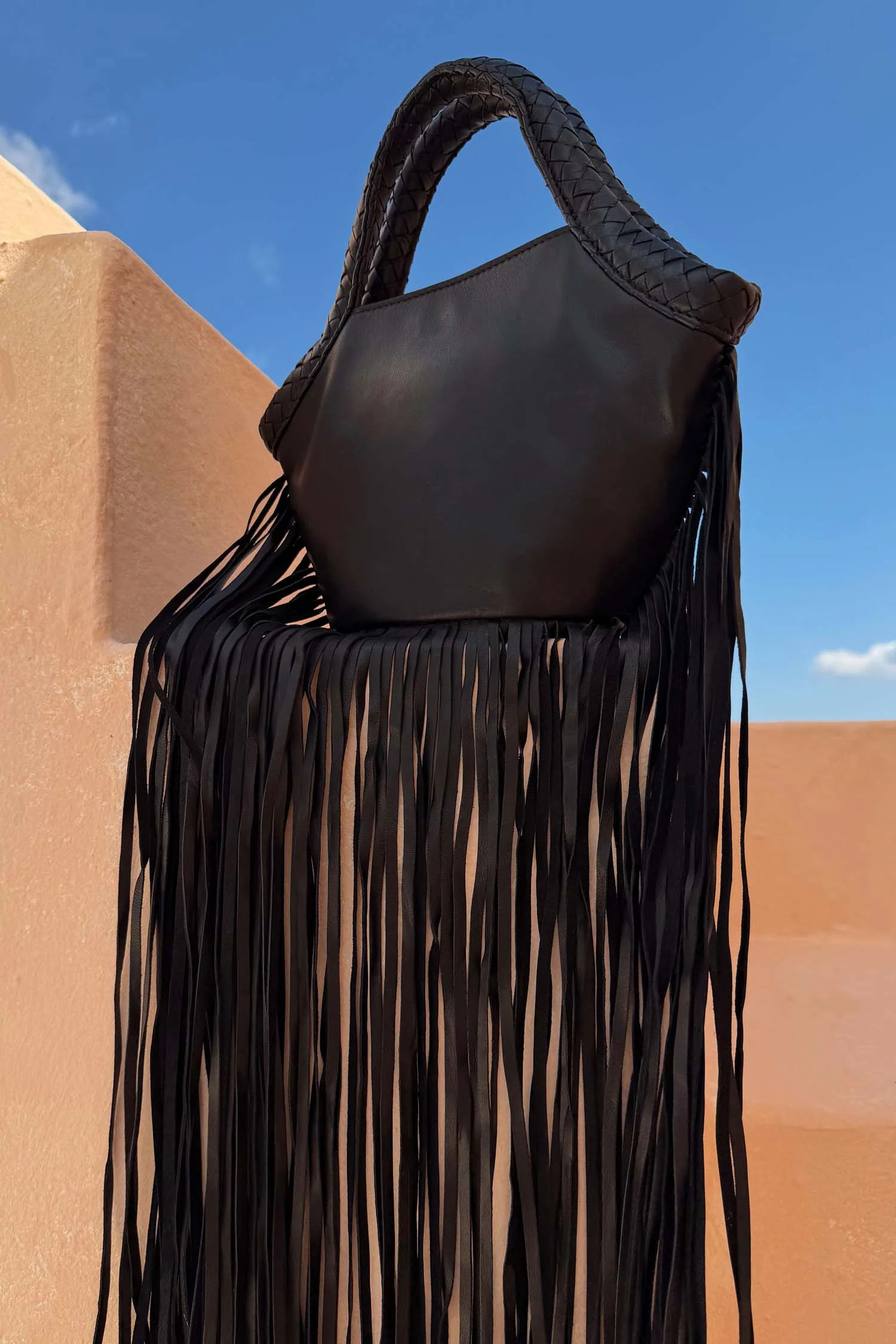 Leather Fringe Bag - Image 6