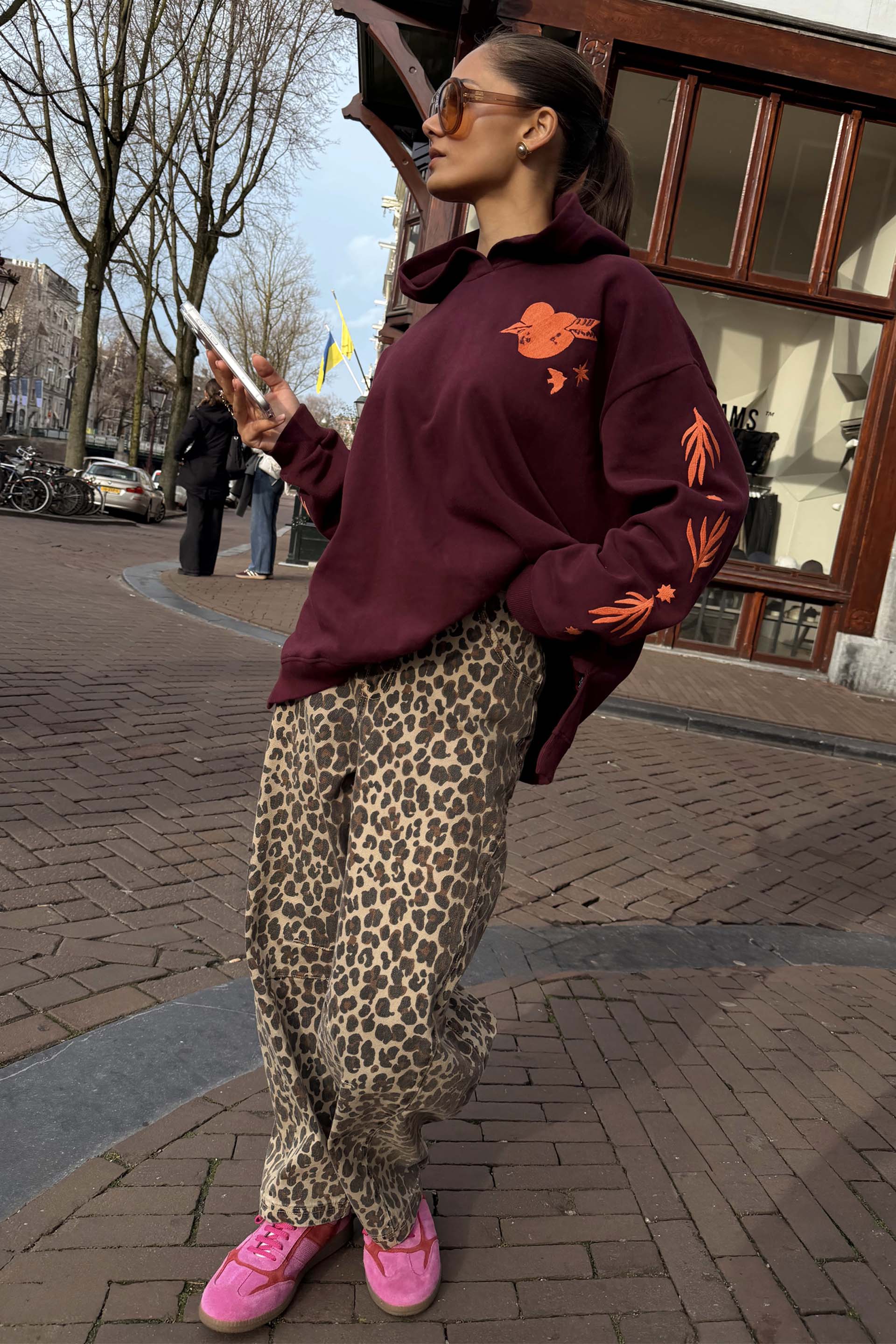 Leopard Barrel Jeans - Image 3