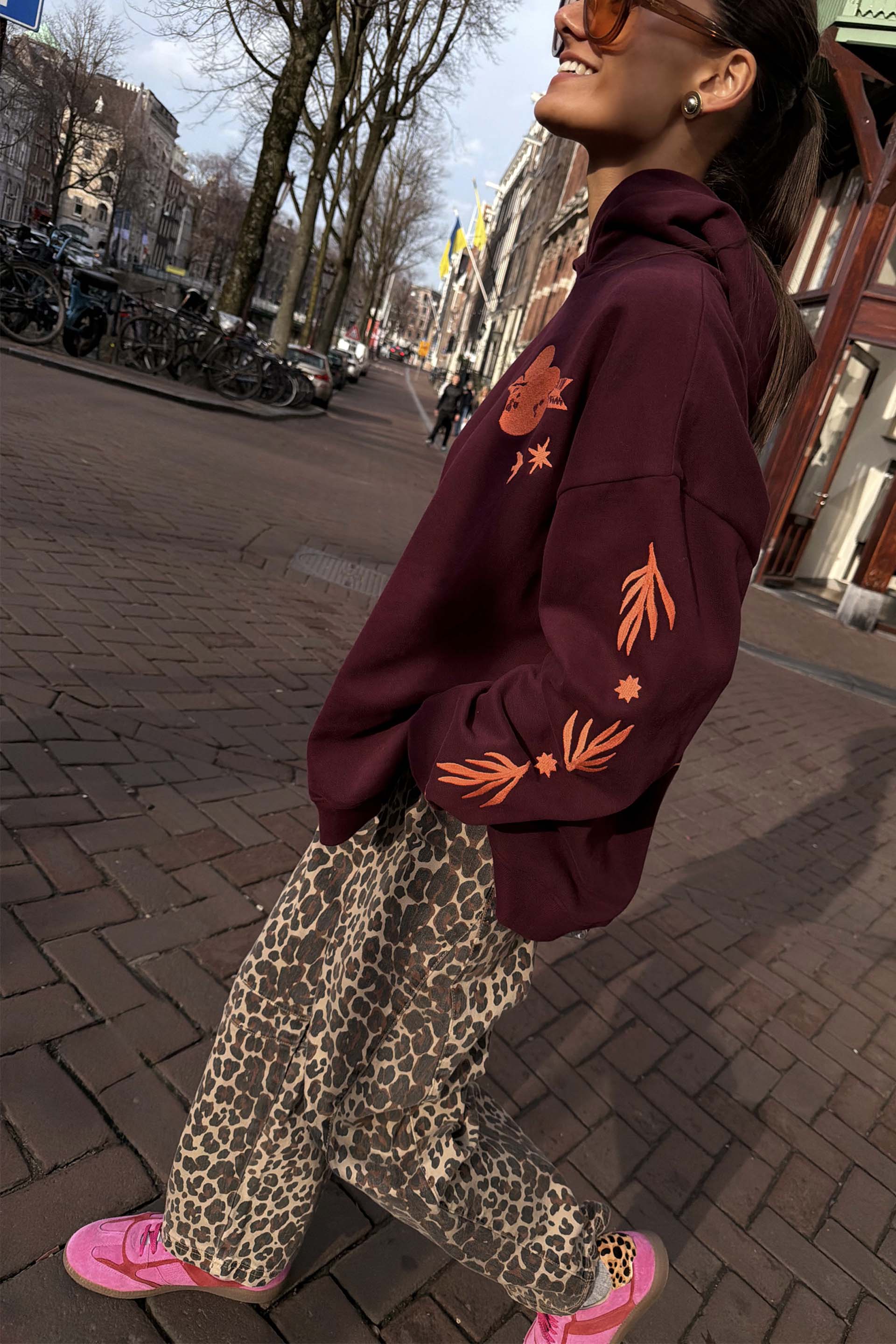 Leopard Barrel Jeans - Image 4