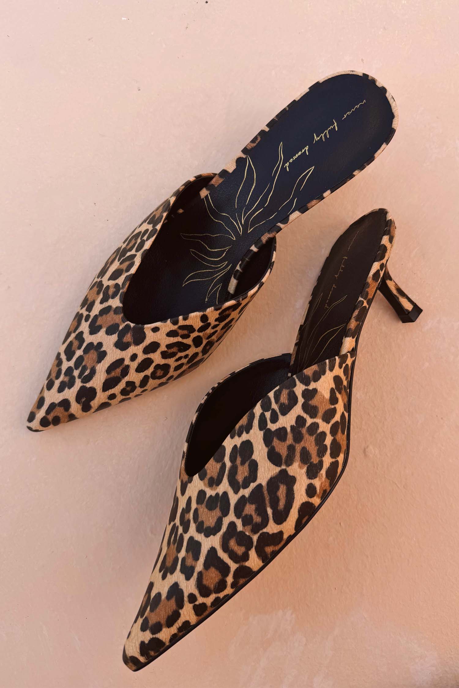 Leopard Heel Mules - Image 3