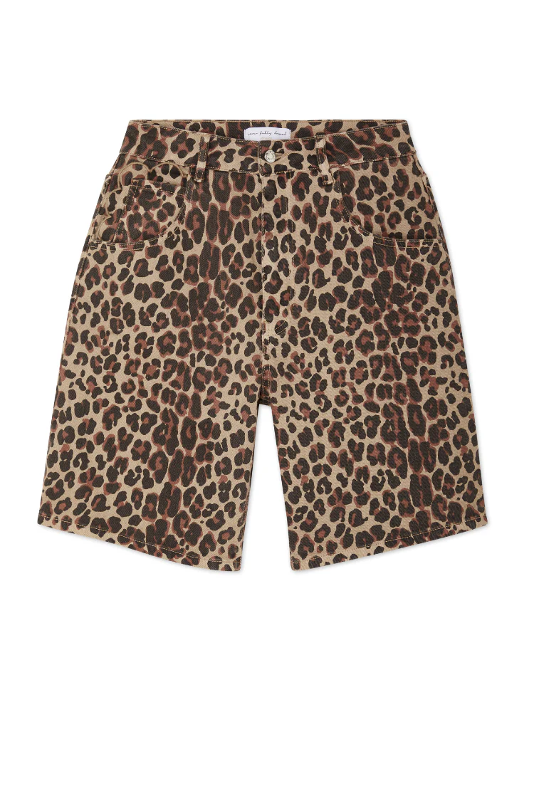 Leopard Lucia Scallop Pocket Long Shorts - Image 12
