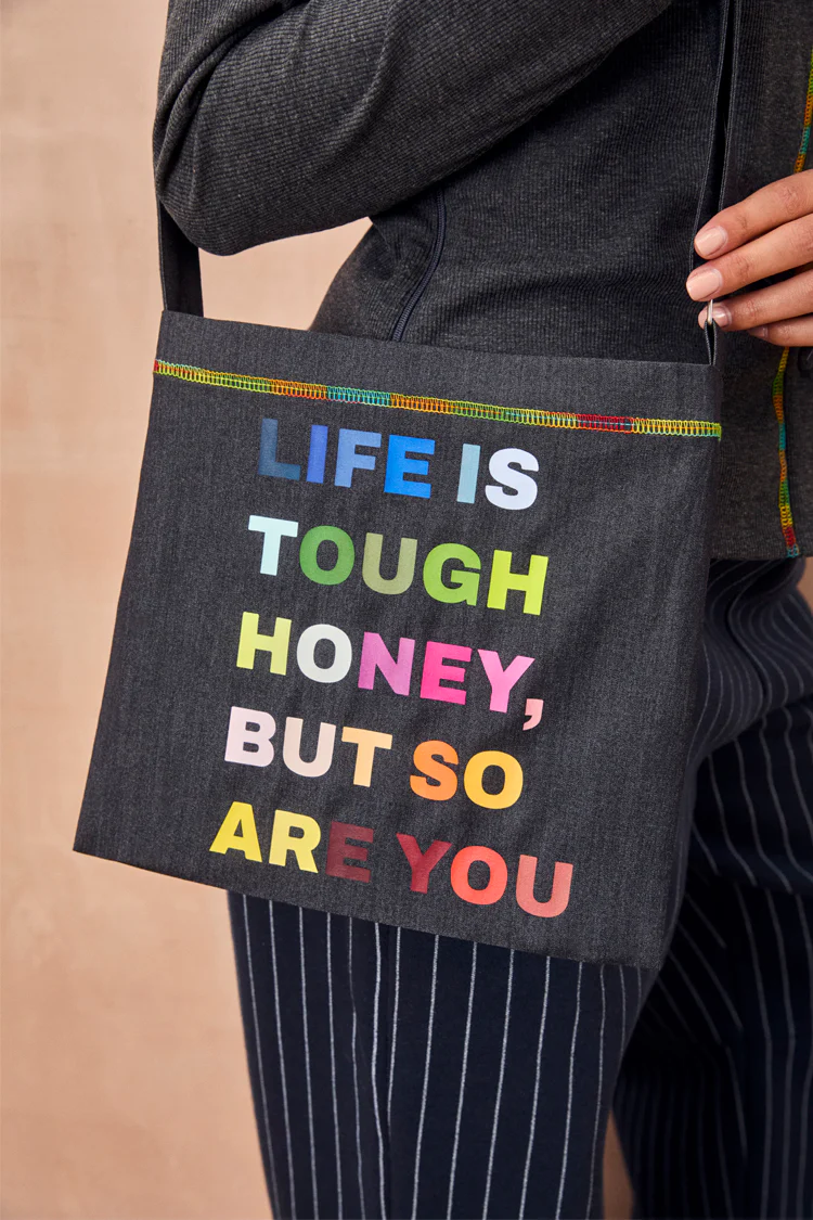 Charcoal Life is Tough Honey Drainage Bag - Image 5