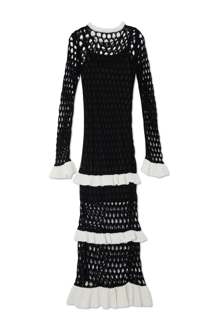 Mono Crochet Chloe Dress Petite - Image 11