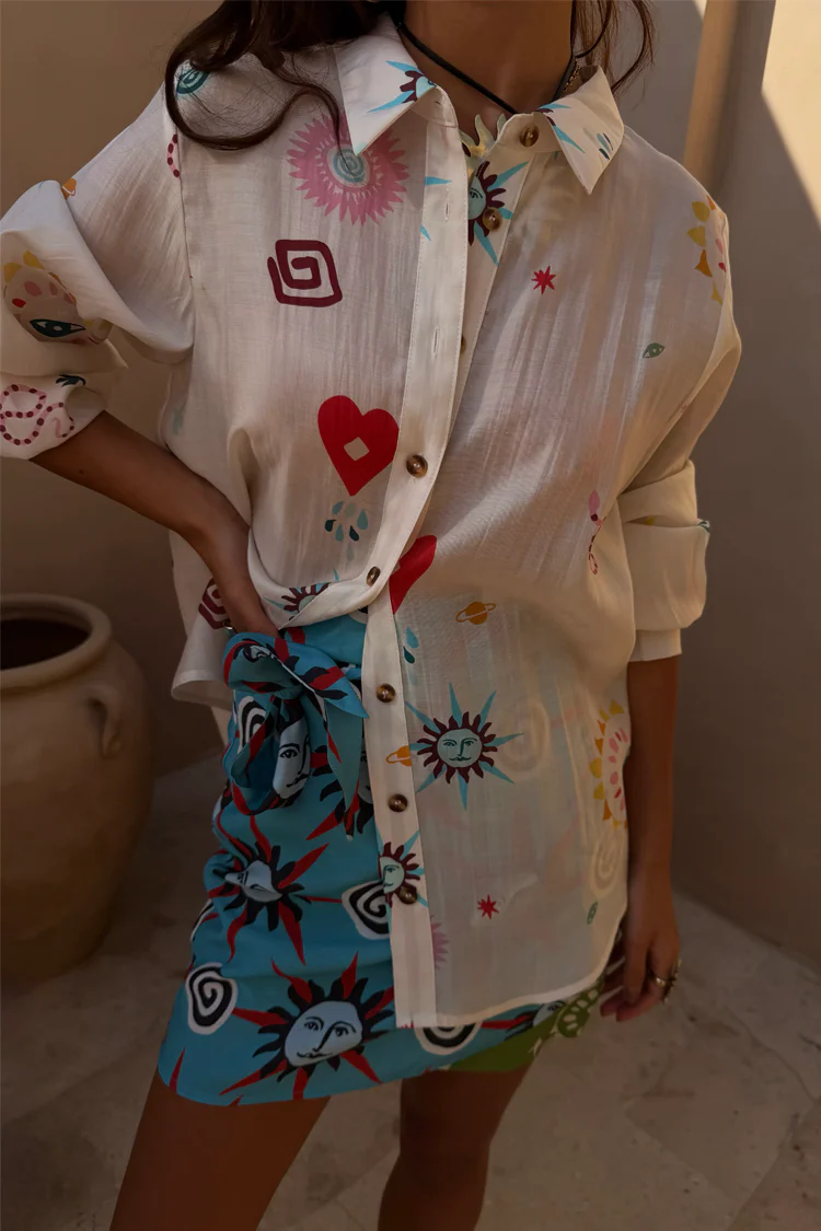 Morocco Mini Wrap Skirt - Image 10