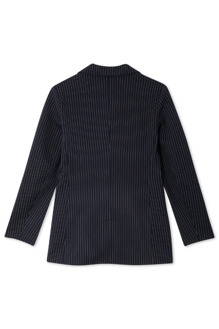 Navy Pinstripe Taylor Blazer - Image 15