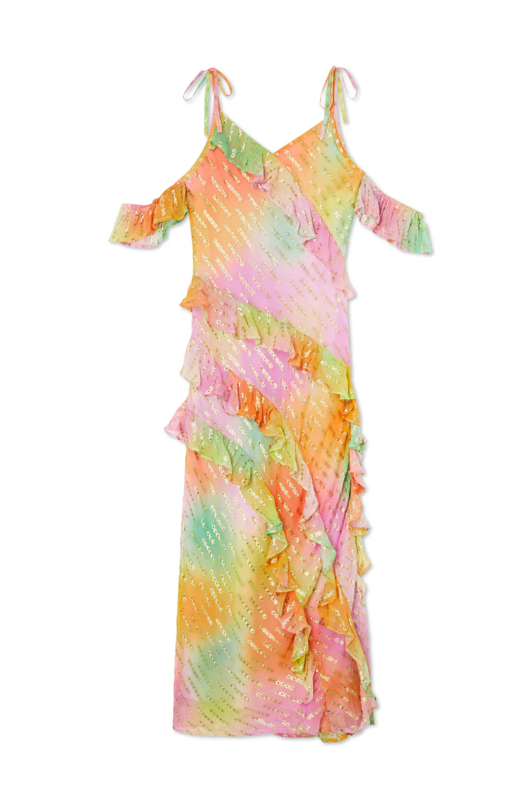 Ombre Jacquard Faro Dress - Image 8