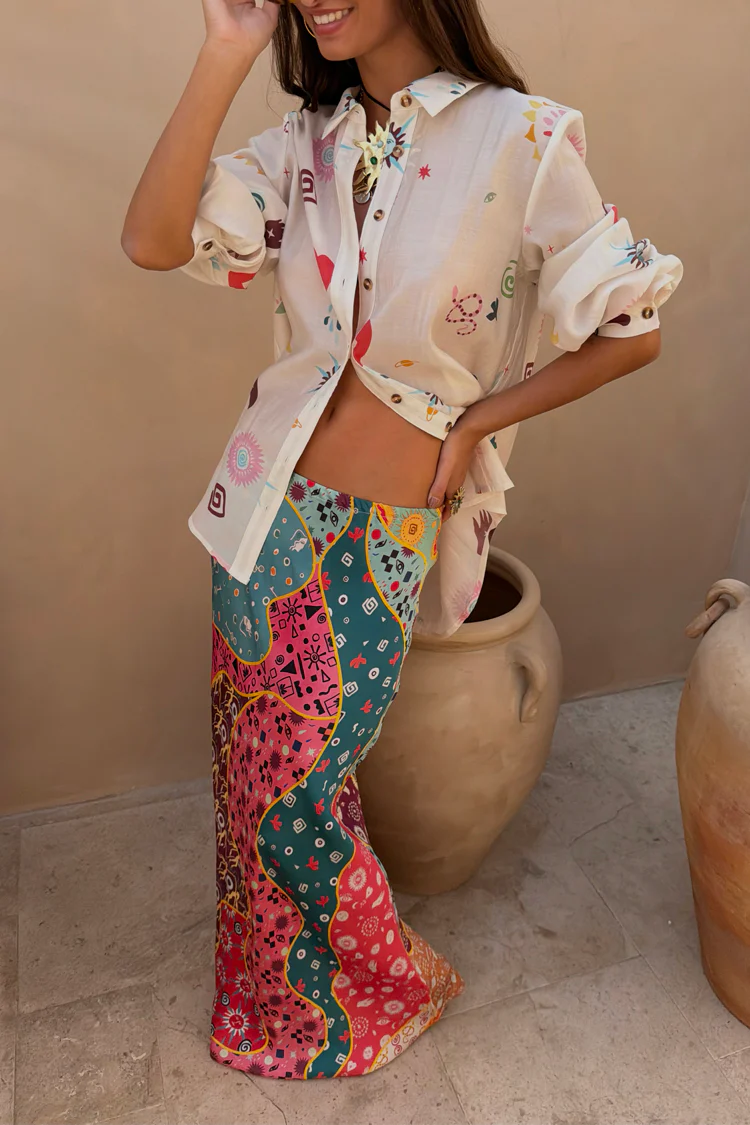 Pastel Morocco Dorris Skirt Petite - Image 6