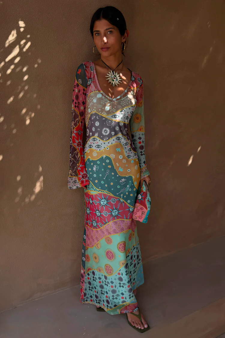 Pastel Morocco Mesh Vivi Dress - Image 6