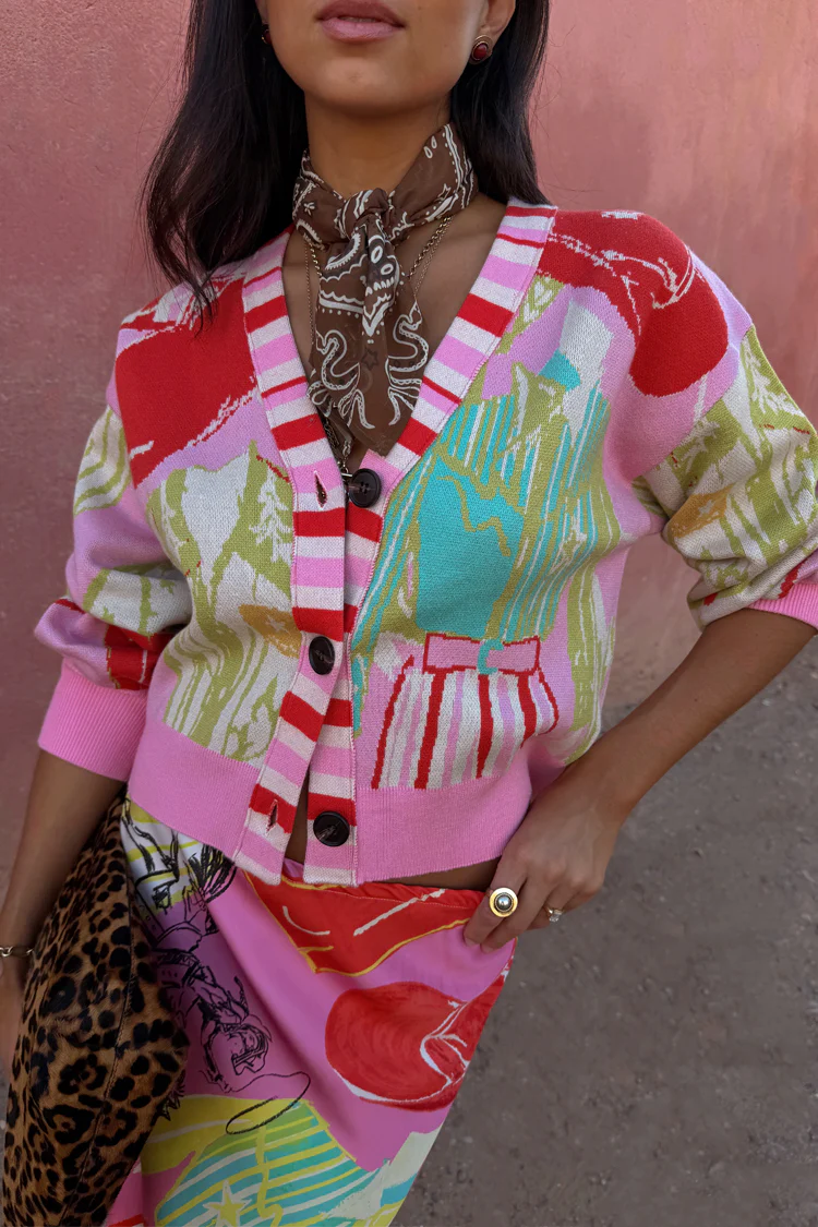 Pink Dallas Cardigan - Image 4