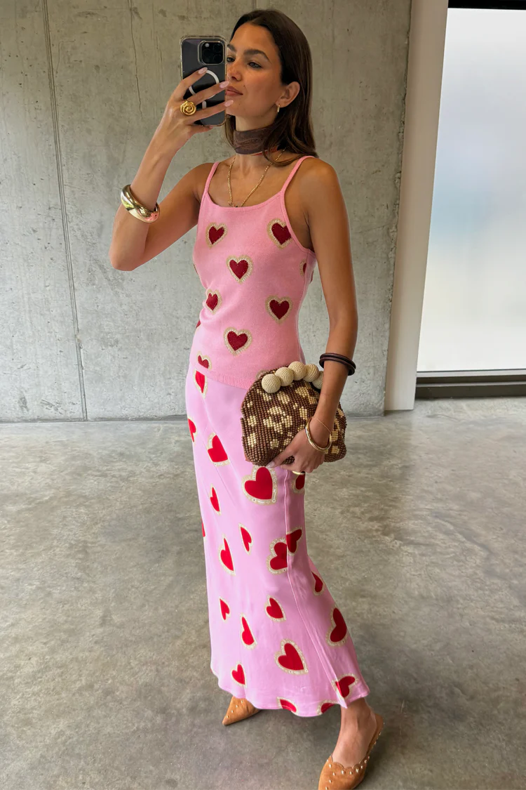 Pink Hearts Knit Tank - Image 7