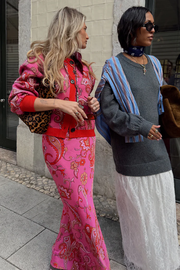 Pink Paisley Dorris Skirt - Image 3