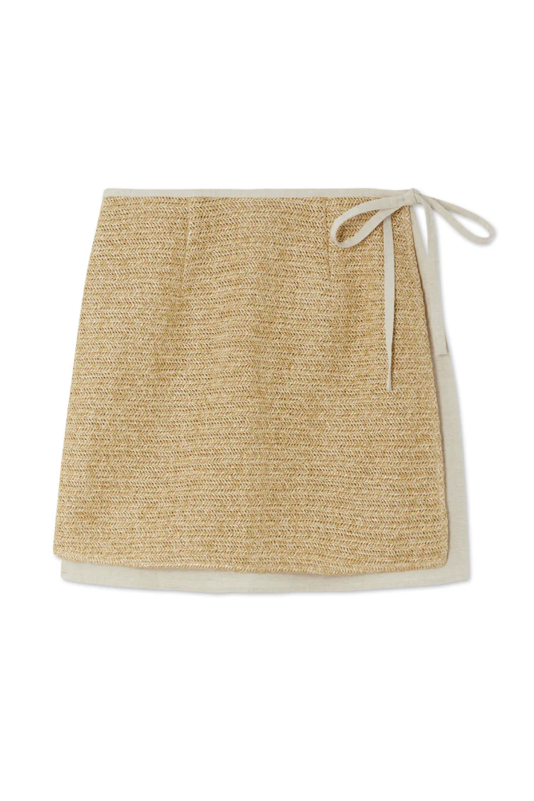 Raffia Wrap Skirt - Image 6
