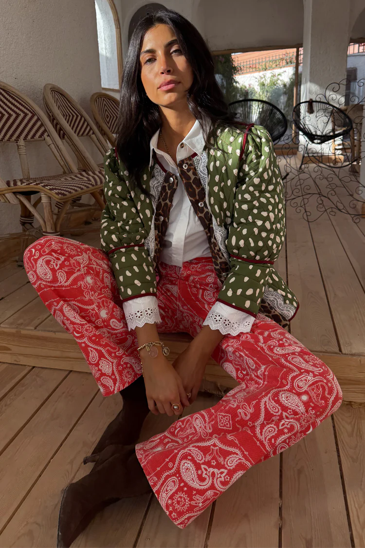 Red Bandana Jeans Petite - Image 9