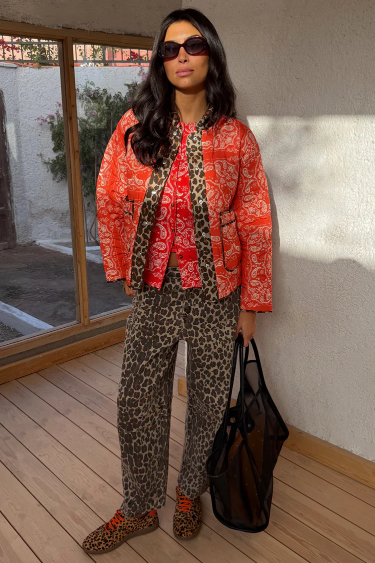 Red Bandana Reversible Jacket - Image 2